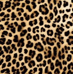 Fototapeta premium leopard print real cat fur stylish design