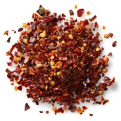 Obraz premium Chipotle chili flakes on white background