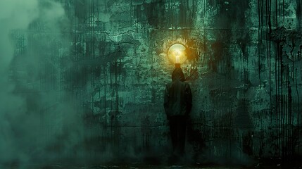 Illuminated Mind: A Surreal Exploration of Inspiration
