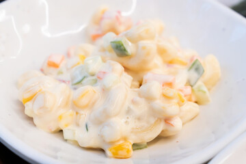 corn salad with mayonnaise