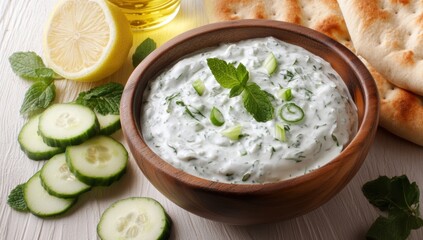 Cucumber Mint Yogurt Dip