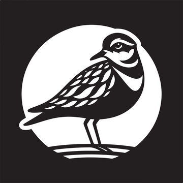 recommend clip art: Elegant Plovers Silhouette Vector Graphics for Professional Use