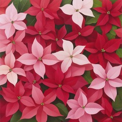 Colorful floral pattern with vibrant flowers.