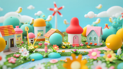 3d child toys wallpaper
