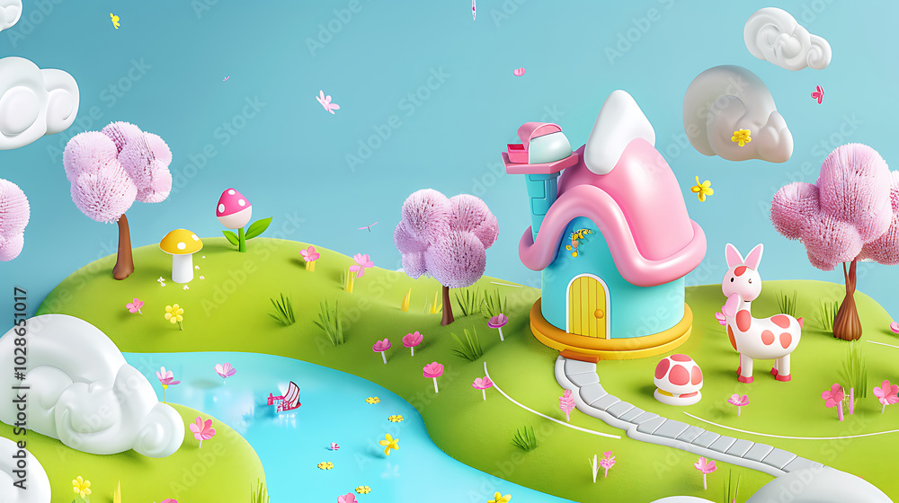 Wall mural 3d child toys wallpaper