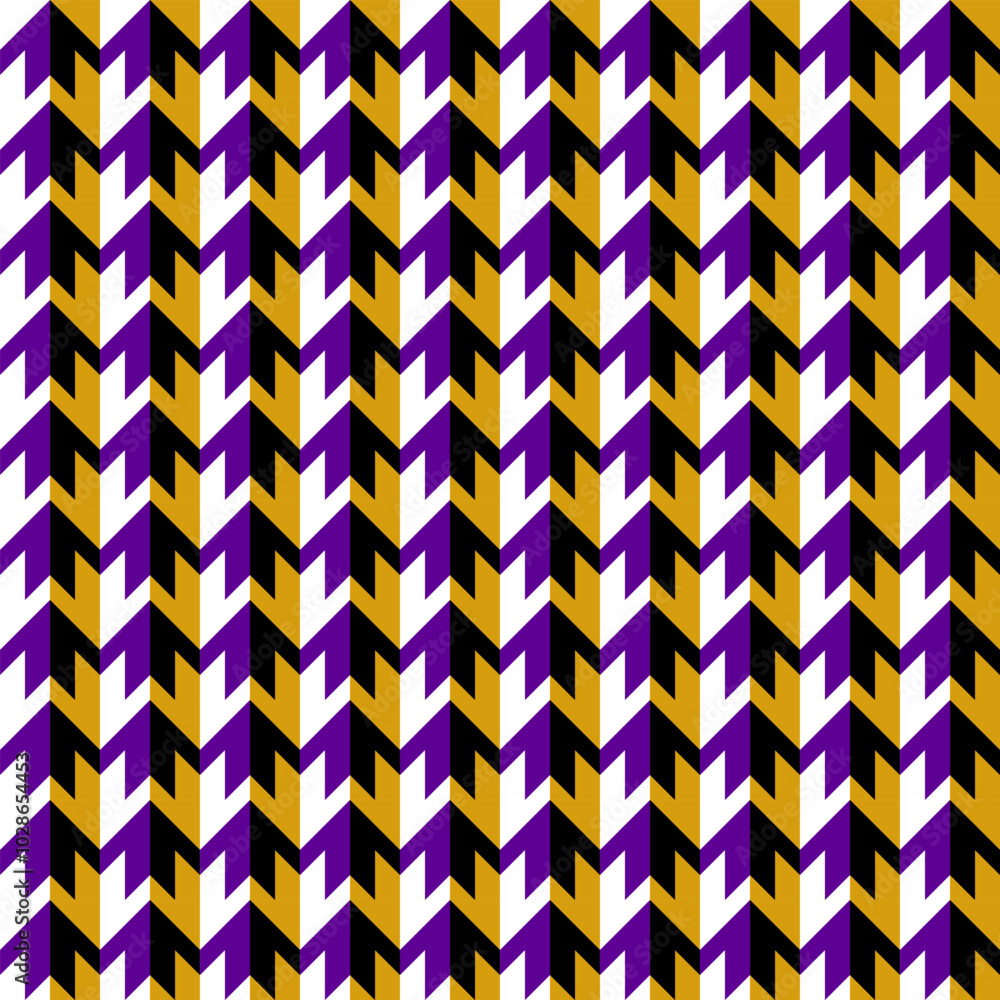 Poster abstract seamless pattern of color arrows or m letters. swatch for modern wallpapers and textiles. o