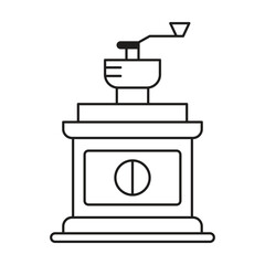 Coffee Pot Line icon vector on white background