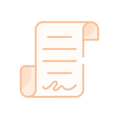 Contract Document vector icon