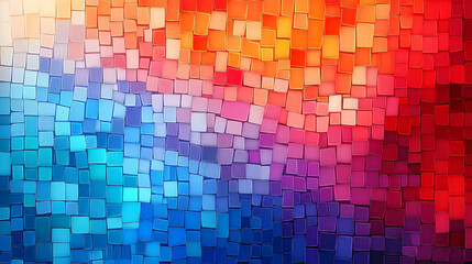 Colorful mosaic pattern with vibrant gradient hues.