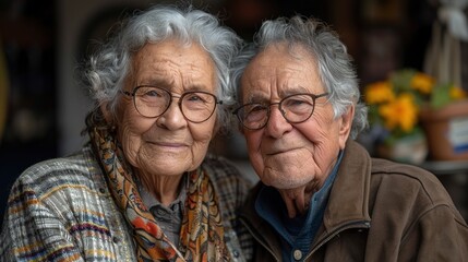 Joyful couple sharing a loving moment together in a cozy setting filled with flowers and warmth. Generative AI