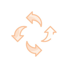 Arrow Circular vector icon