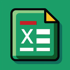 xls file folder data icon illustration