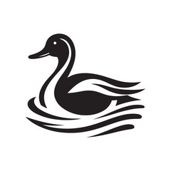 Unique Pintail Duck Silhouette Vector Graphics for Your Designs