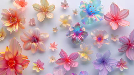 Fototapeta premium colorful flower pattern