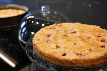 homemade strawberry cake