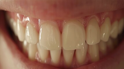 Close-up of a Person's Smile with White Teeth