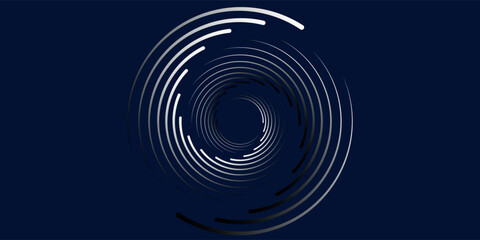Spiral sound wave rhythm line dynamic abstract vector background