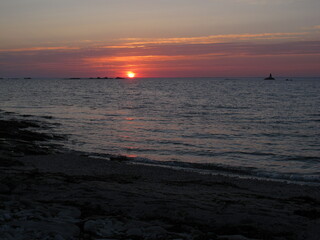 Coucher de soleil au Glenan