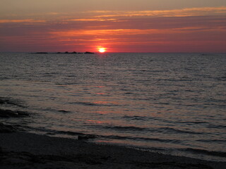 Coucher de soleil au Glenan