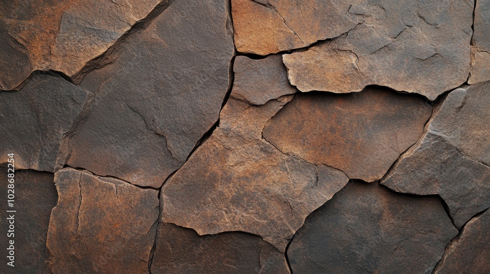 Poster a surface featuring angular stone-like texture, revealing bold geometric shapes, providing a visuall