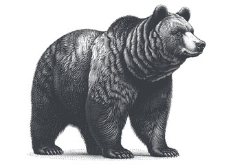 bear vector, bear silhouette, bear illustrations 