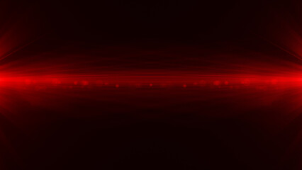 Red light rays on black background	
