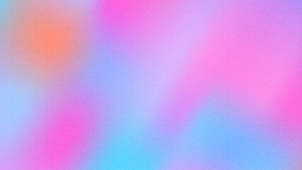 Colorful pastel pink, blue, purple, orange blurred backdrop design. Abstract texture grain background. Vector illustration.