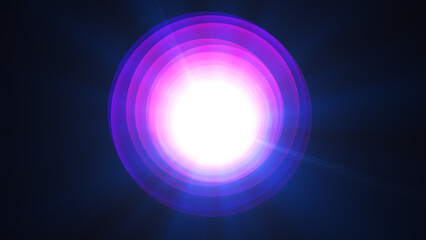 background with glowing lights.Light optical flares effect on black background.
