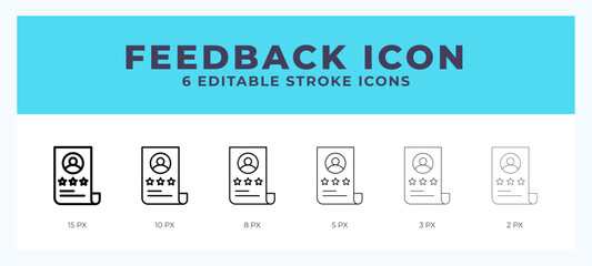 Feedback stroke icon for web. Mobile apps and ui.