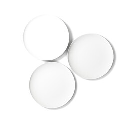 Empty plate isolated on a white background