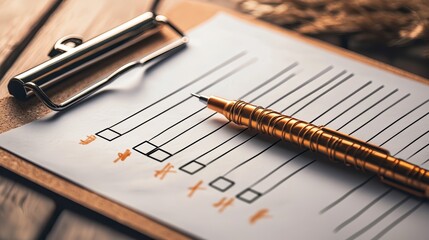 Sleek and minimalist clipboard design with detailed information, perfect for modern productivity