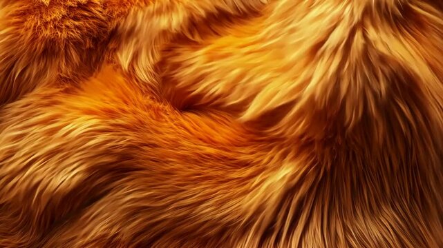 Soft, orange fur