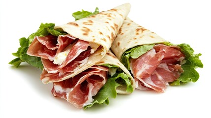 Delicious Piadina Romagnola with Fresh Fillings