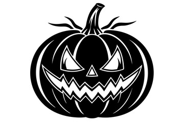 halloween pumpkin on white