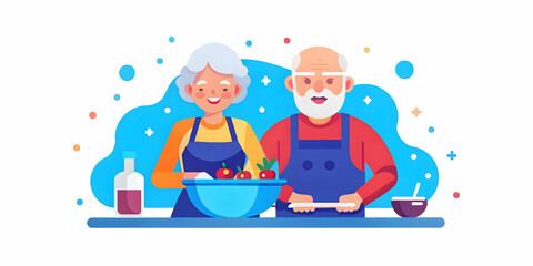 Elderly Man Deep in Thought Playing Chess Against a Soft Abstract Background with Copy Space for Promotion in Photo Stock Concept