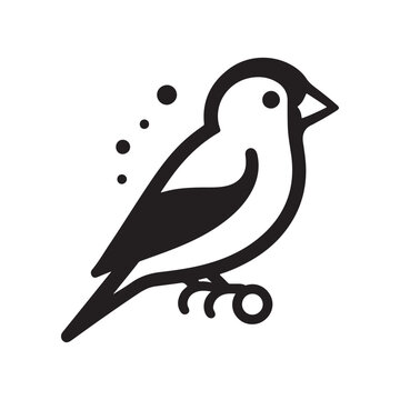 recommend clip art: Versatile Goldfinch Silhouette Vector Art for Graphic Design