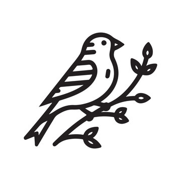 recommend clip art: Versatile Goldfinch Silhouette Vector Art for Graphic Design
