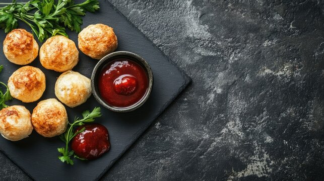 Elegant Arrangement of Canederli with Garnish