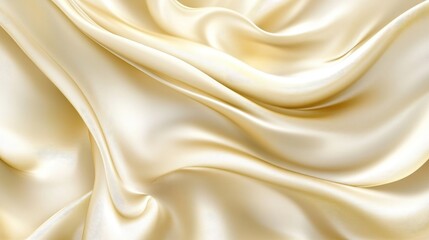 Obraz premium Radiant Golden Waves of Smooth Fabric Flowing Gracefully