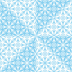 swirl background. snowflake ceramic tile pattern. vector illustration