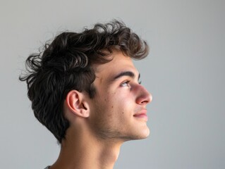 Fototapeta premium cool person thinking or doubting gesture