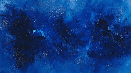 Obraz premium A bold azure hue bursts onto a solitary canvas, drawing in the eye with its vibrant intensity and intriguing allure.