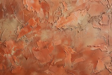 Photo of Old ancient orange plaster wall. Background texture for backdrops or mapping