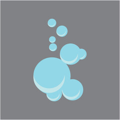 Bubble water logo vector and symbol