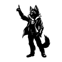 Fototapeta premium Bring Warmth and Charm to Your Creative Projects with an Adorable Vector Image of a Furry Animal – Perfect for Children's Books, Cute Illustrations, and Whimsical Designs that Spark Joy and Delight