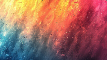 Orange teal green pink abstract grainy gradient