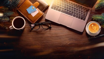 Tabletop, travel plan, itinerary, laptop, glasses