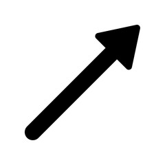 up arrow icon, modern vector isolated on white background.