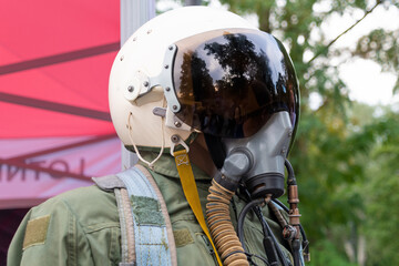 Military uniform of a fighter pilot.