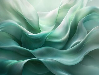 Obraz premium swirling abstract background in shades of blue and green, evoking a sense of fluidity and motion, with soft gradients and dynamic patterns creating a captivating visual experience